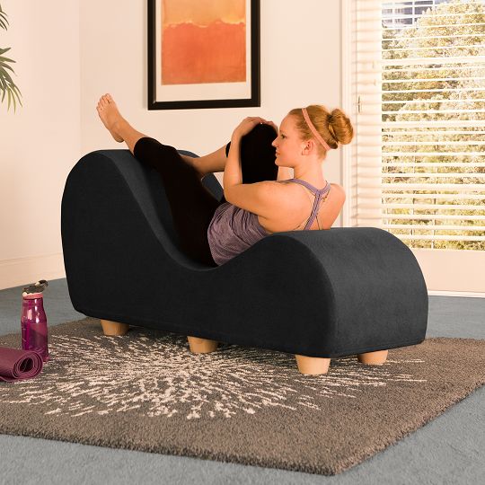 Yoga Chaise Lounge With Maple Wood Feet By Avana Comfort 0601