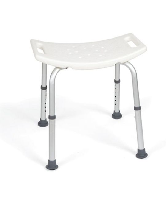 Lightweight Height Adjustable Non Slip Shower Bench With Optional Backrest