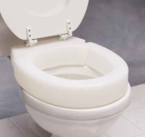 Hinged Toilet Seat Riser - Elongated