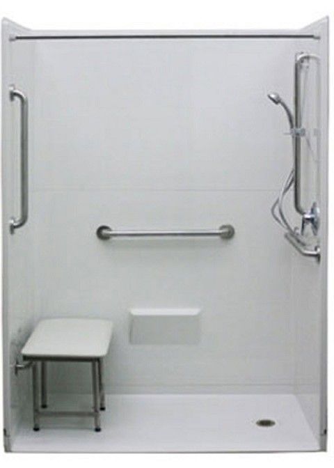 Wheelchair Accessible Bathroom Handicap Accessible Roll In Shower Ada Bathroom