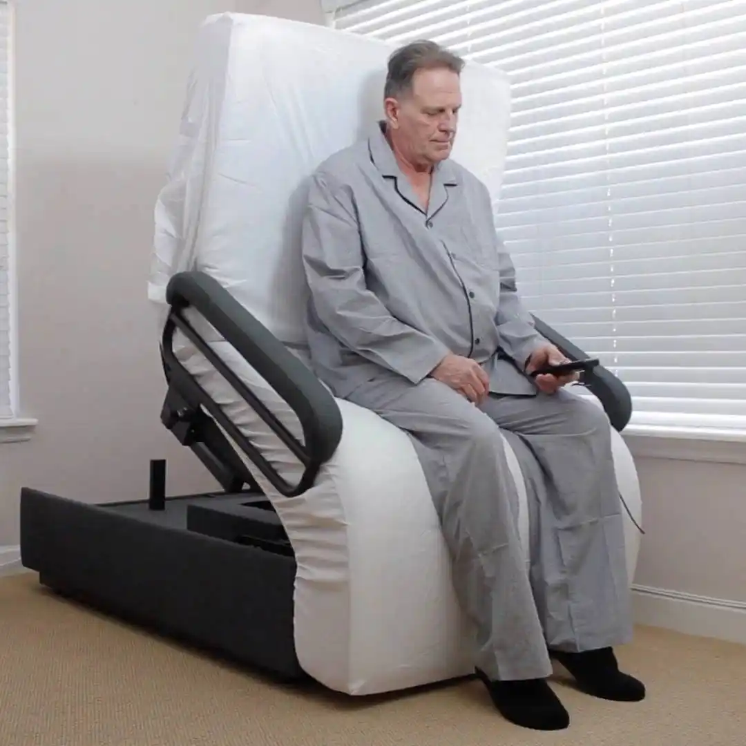 Electronically Adjustable TWIN Metal Bed Frame by Vive Health