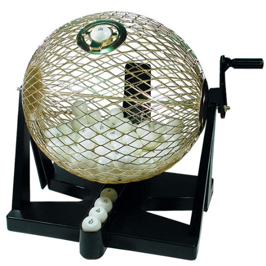 Deluxe 8 Inch Bingo Cage With Accessories