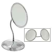 Double Vision Vanity & Gooseneck Suction Mirror