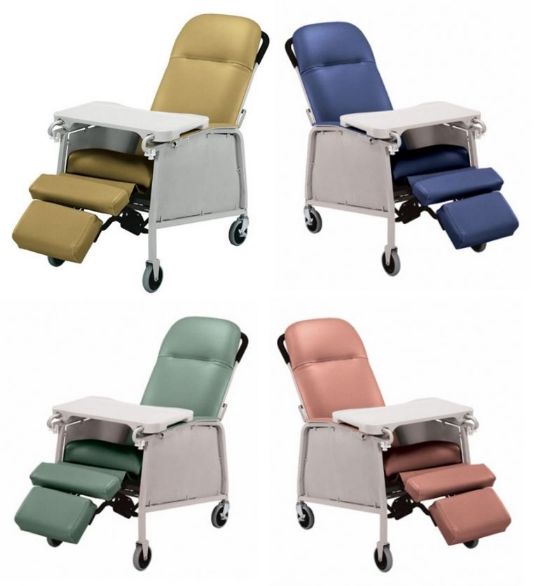 Three Position Recliner is available in a number of colors