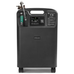 Stratus 5 Slim Lightweight Stationary Oxygen Concentrator with 360 Swivel Wheels