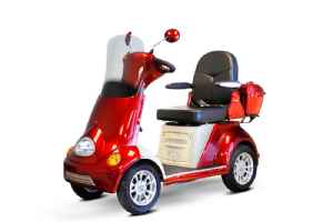 EWheels EW-54 Electric 4-Wheel Scooter with 500lb. Wt. Capacity and Full Covered Windshield