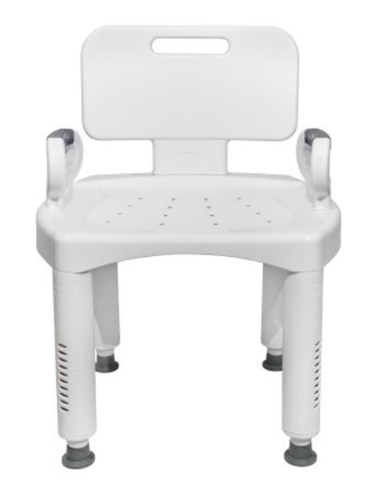 Premium Plastic Height-Adjustable Bath Chair