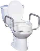Drive Medical Premium Toilet Seat Riser with Removable Arms