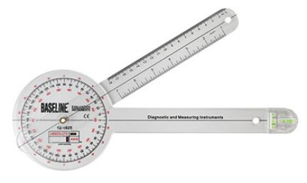 Baseline Absolute-Axis Plastic Goniometer with Built-In Level