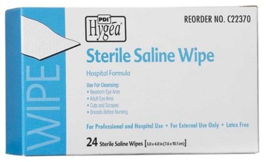 Sterile Saline Wipe for Eye Care, Case of 576