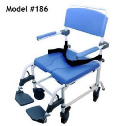 Aluminum 22 Inch Shower Commode Chair