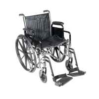 McKesson Manual Wheelchair with Removable Padded Desk Arms