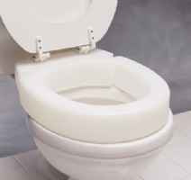 Elongated Hinged Elevated Toilet Seat