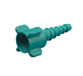 Barbed Hose Disposable Nipple and Nut Adapter, Case of 50