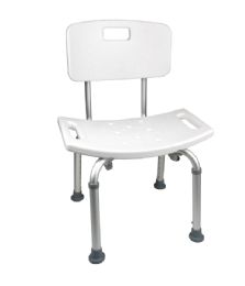 ProBasics Adjustable Shower Chair with Back, Case of 4
