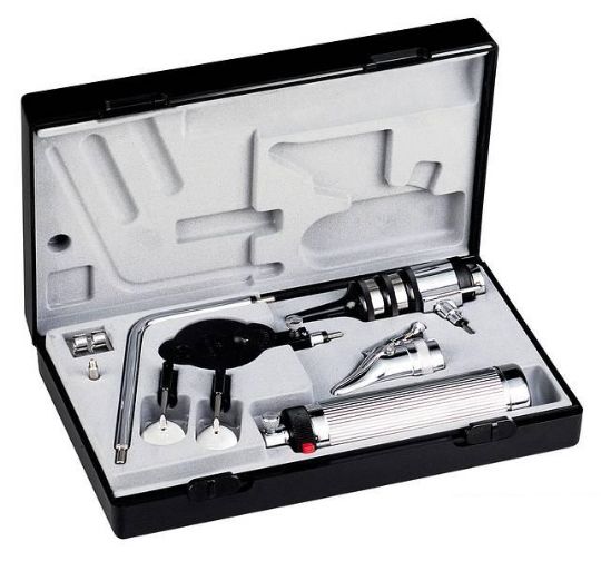 Econom Diagnostic Set with Otoscope and Ophthalmoscope Heads and C-Handle with Vacuum Light