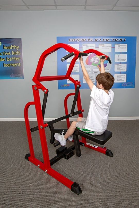 Kids Lat Pull-Down Workout Machine (Elementary Size) by KidsFit