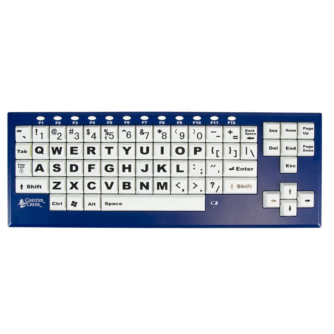 Large Print Keyboard Labels for Windows PC Black Letters on Off-White Background
