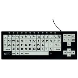 Chester Creek White Large Print Keyboard From Ablenet