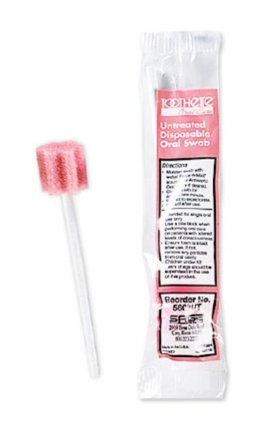Toothette Disposable Oral Swabsticks, Case of 1000