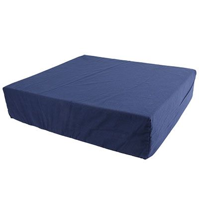 Foam Wheelchair Cushion with Removable Cover, 16x18x2 Navy Color