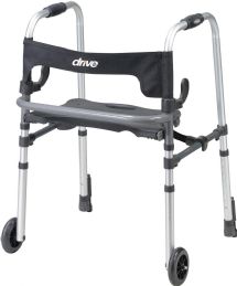 Drive Medical Clever-Lite LS Walker with Flip Up Seat
