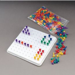 Multi-Colored Beaded Pegs Board