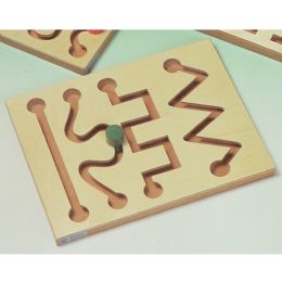 Wooden Grooved Pediatric Manipulative Mazes