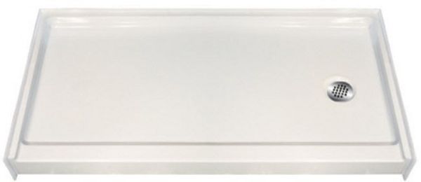 Easy Access 60 in. x 33-3/8 in. Low Threshold Shower Pan