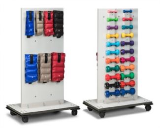 Mobile Cuff Weight and Dumbbell Rac by Clinton