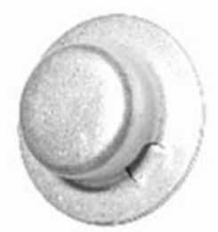Replacement 1/2 inch Axle Cap for Small Oxygen Carts, 10 Pack
