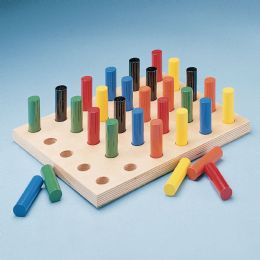 Pegboard with Round Pegs