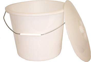 Universal Tall Commode Pail with Lid and Handle
