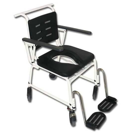 vluchtelingen Promoten vier keer Combi Mobile Height-Adjustable Commode and Shower Chair