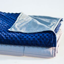 Weighted Blanket and Cover For Comfort and Stimulation - 8 or 20 lbs.