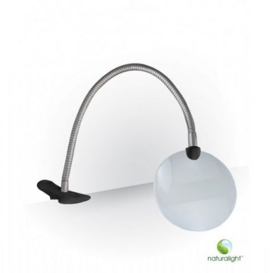 Portable Led Light Magnifying Lens, Compact Table Magnifier Lamp