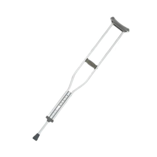 Pair of United Ortho Aluminum Push-Button Crutches