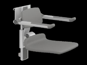 Pressalit Adjustable Shower Seat with Plus Adjustment