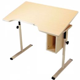 Optional Swivel Casters for Adjustable Performance Health Desk with Storage