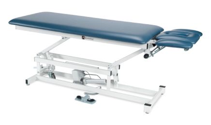 Armedica Two Piece Top Power Adjustable Treatment Table with Face Opening and Armrests