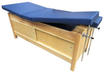 Cabinet Treatment Table with Dual Leg Rest & Adjustable Backrest with 350 lbs. Weight Capacity by Bailey Manufacturing