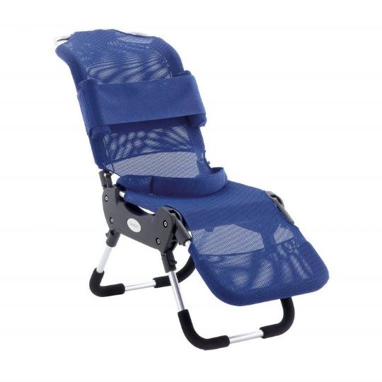 Leckey Advance Bath Chair (Hip belt and trunk support not included) shown in blue