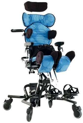 Leckey Mygo Pediatric Seating System shown in the blue option