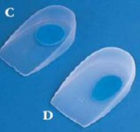 Soft Line Silicone Foot Orthotics with Central and Lateral Heel Support