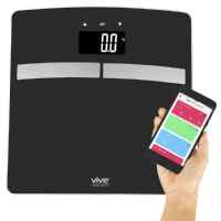Vive Health Smart Body Fat Scale with 396 lbs. Capacity and Smartphone Compatibility