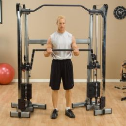 Dual Press Bar Attachment for Body-Solid Functional Training Center