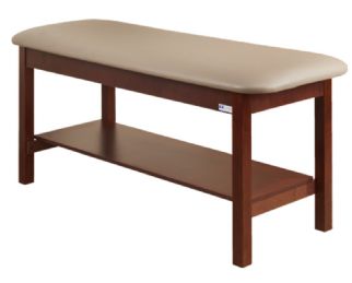 Fixed Height Medical Treatment Table with Storage Shelf by Clinton