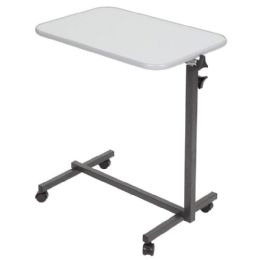 Compact Tilting Overbed Table with Wheels by Vive Health