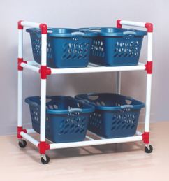 2 Shelf Carry All Equipment Cart
