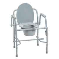 Drive Medical Deluxe Steel Drop Arm Commode